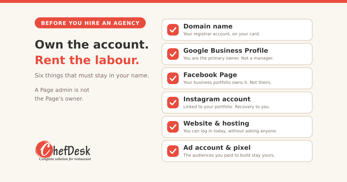 Who Really Owns Your Restaurant's Facebook and Instagram?